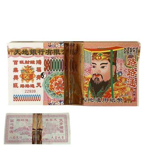 Ahnen Geld, Festliches Ahnen Geld, 100 Stück Segens Gedenkpapier Mit Kultureller Tradition Für Tempel Und Grabbesuch Ahnen Geld, Festliches Ahnen Geld, 100 Stück Segens Gedenkpapier Mit Kultureller Tradition Für Tempel Und Grabbesuch von Vibhgtf
