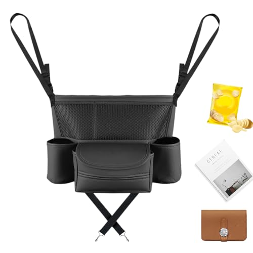 Aufbewahrungstasche für Auto-Kopfstützen – Multifunktionale Netztasche aus Synthetik für Tasche zwischen den Sitzen | Großer Taschenhalter zwischen zwei Autositzen Aufbewahrungstasche für Auto-Kopfstützen – Multifunktionale Netztasche aus Synthetik für Tasche zwischen den Sitzen | Großer Taschenhalter zwischen zwei Autositzen von Vibhgtf