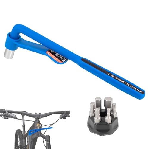 Drehmomentschlüssel-Set für Fahrräder – Fahrrad-Werkzeug-Set mit Drehmomentschlüssel von 10 bis 20 Nm mit Schnellspanner | Drive Click Drehmomentschlüssel, Drehmomentdrehmomente von AC von Vibhgtf