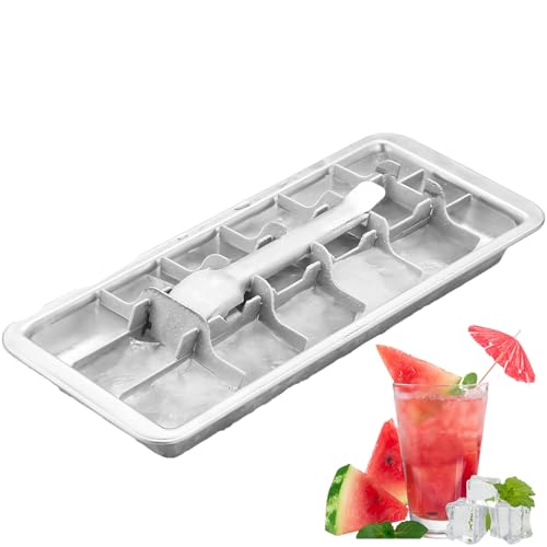 Eiswürfelbereiter aus Edelstahl, Eiswürfelbereiter - Eiswürfelbereiter aus Edelstahl,Quadratische Eiswürfelform für Gefrierschrank zum e Eiswürfelschale aus schnellervon Milch und Getränken von Vibhgtf