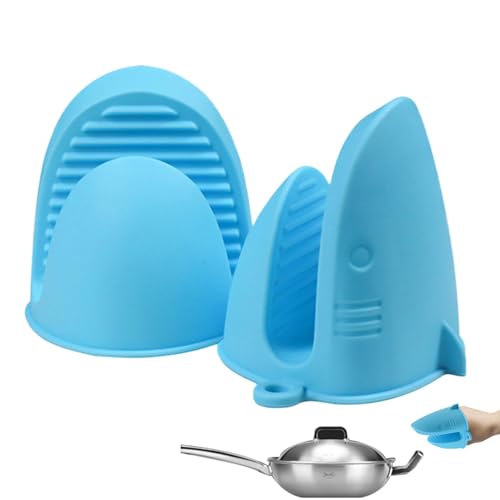 Niedliche Silikon-Handschuhe in Hai-Form, rutschfeste Grillhandschuhe, Kochen, Backen, Grillzubehör von Vibhgtf