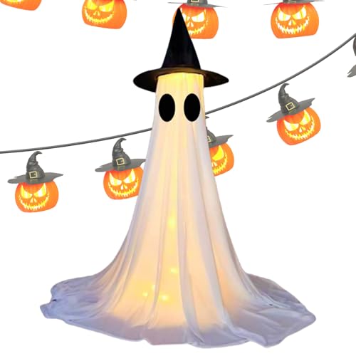 Ornament für den Urlaub im Freien, Halloween-Dekoration, Ghost Indoor Outdoor Garten Yard Haver Haus Veranda, mit Semitransp-Materialien von Vibhgtf
