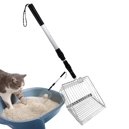 Sandverkostung für Katzen mit langem Griff, Katzenstreu Scooper | Retactile Chicken Poop - Scooper aus verstellbarem Netzhähnchen für große G Behandlung von Haustierabfälruppen mehrerer Katzenfamilien Sandverkostung für Katzen mit langem Griff, Katzenstreu Scooper | Retactile Chicken Poop - Scooper aus verstellbarem Netzhähnchen für große G Behandlung von Haustierabfälruppen mehrerer Katzenfamilien von Vibhgtf