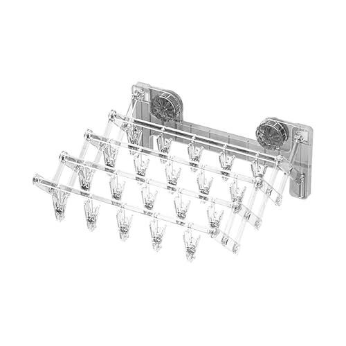 Sockenwäscheständer mit Saugnapf | Sockengarderobe mit Saugnapf und Clip | Wandmontierter Sockenwäscheständer | Mehrzweck-Kleiderständer zum Aufhängen an der Wand, ideal für zu Hause von Vibhgtf