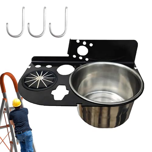 Trittleiter Organizer – Universalhalter, Bauausrüstung | Handwerkzeug Sammlung Halter, Innenumbau Rahmen, Deckenbefestigung Ablage, Platzsparende Heimwerkerlösung von Vibhgtf