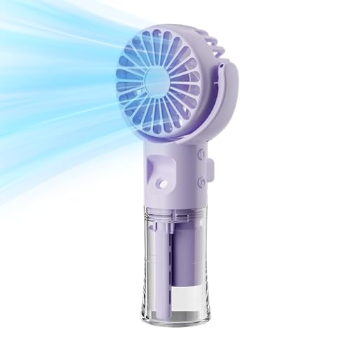 Vibhgtf Handventilator mit Vernebelungsfunktion – Tragbarer Vernebelungsventilator, Luftkühler mit USB-Aufladung für Erwachsene, Männer und Frauen auf Reisen oder beim Wandern Vibhgtf Handventilator mit Vernebelungsfunktion – Tragbarer Vernebelungsventilator, Luftkühler mit USB-Aufladung für Erwachsene, Männer und Frauen auf Reisen oder beim Wandern von Vibhgtf