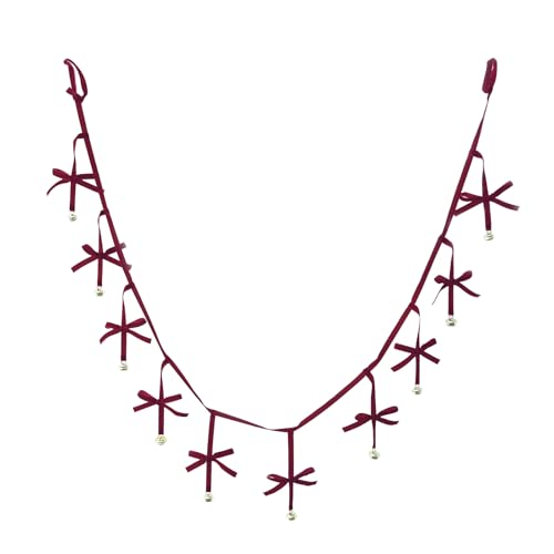 Vibhgtf Samtschleifen für Weihnachtsbaum, Roter Vorgefädelter Weihnachtsschmuck, Wiederverwendbare Schleifen Girlande Banner, Für Fenster Wand Tür Wohnzimmer Kaminsims Treppe Eingangsbereich Vibhgtf Samtschleifen für Weihnachtsbaum, Roter Vorgefädelter Weihnachtsschmuck, Wiederverwendbare Schleifen Girlande Banner, Für Fenster Wand Tür Wohnzimmer Kaminsims Treppe Eingangsbereich von Vibhgtf