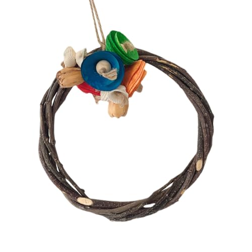 Vogelschaukel aus Seil, buntes Spielzeug zum Klettern von Barschen | Vogelbügelhalter mit Rindenstruktur – Vogelschaukel für Vögel, lustiges Zubehör für Vogelkäfig Vogelschaukel aus Seil, buntes Spielzeug zum Klettern von Barschen | Vogelbügelhalter mit Rindenstruktur – Vogelschaukel für Vögel, lustiges Zubehör für Vogelkäfig von Vibhgtf