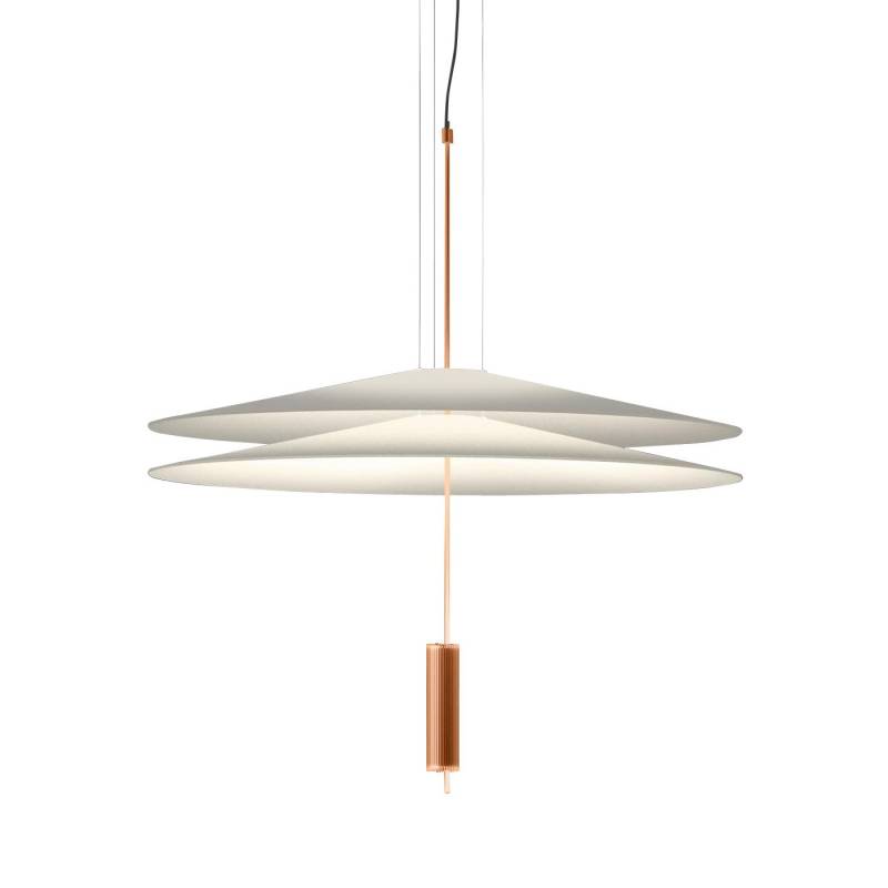 Vibia - Flamingo 1510 LED Pendelleuchte - kupfer/glänzend/H 80cm / Ø 70cm/2700K/1389lm/CRI>80/ dimmbar von Vibia