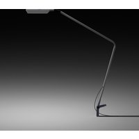 Vibia Flex LED Tischleuchte mit Einbauadapter, Rückläufer graphitgrau glänzend von Vibia