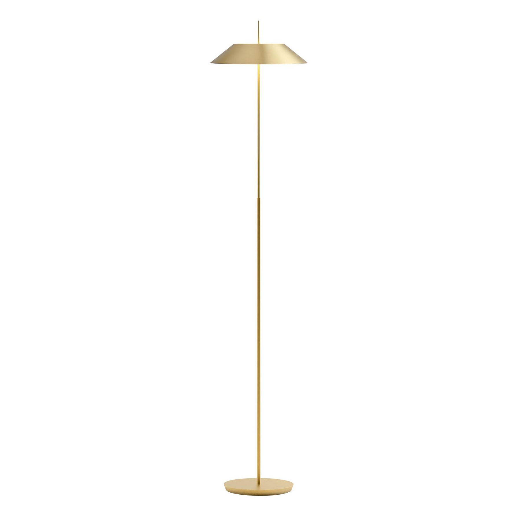 Vibia - Mayfair 5515 LED Stehleuchte - gold/satiniert/H 147cm / Ø 30cm/2700K/1841lm/CRI>80 von Vibia