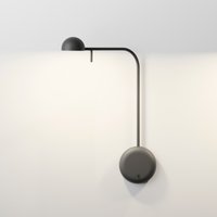 Vibia Pin 1680 LED Wandleuchte schwarz matt von Vibia