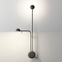Vibia Pin 1685 LED Wandleuchte schwarz matt von Vibia