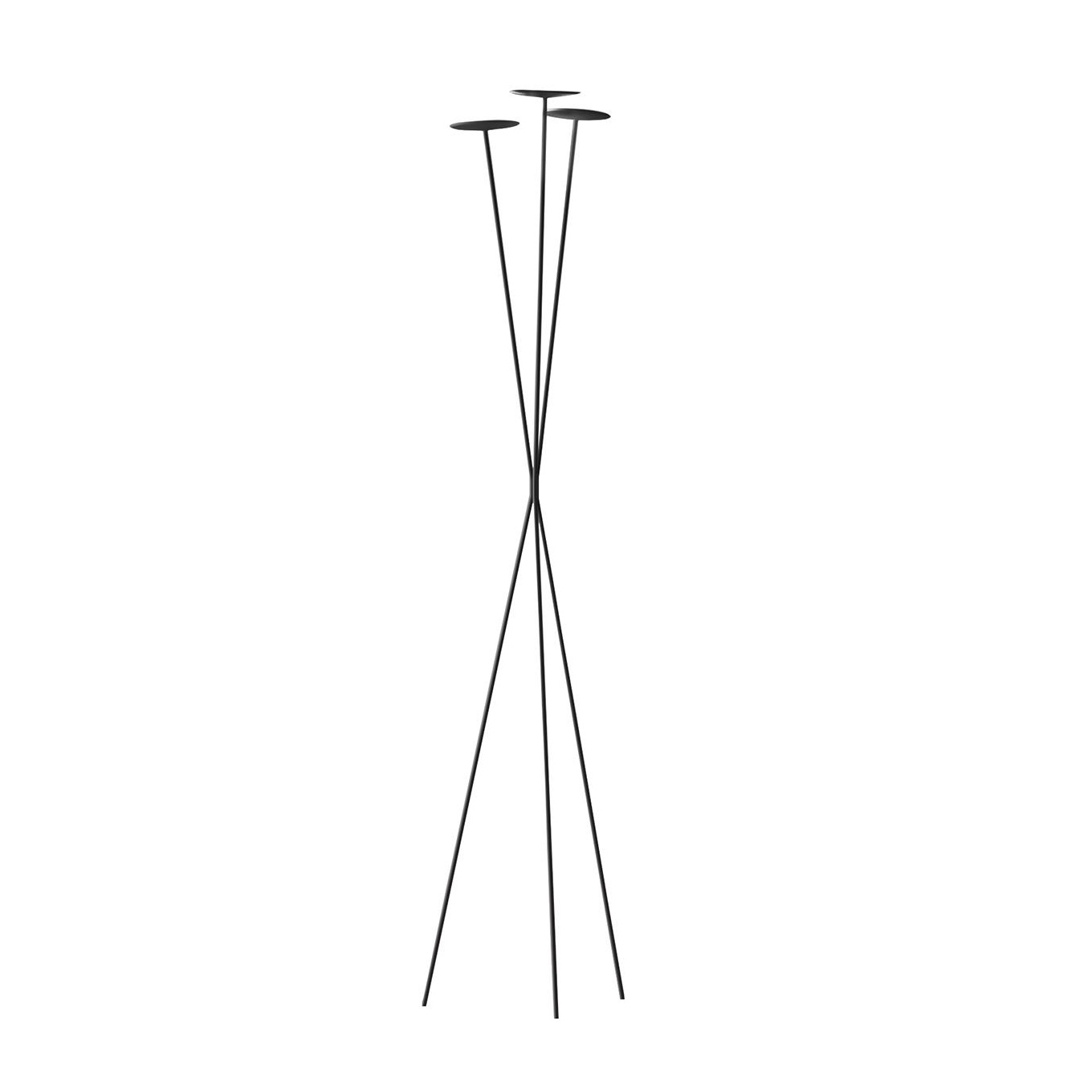 Vibia - Skan 0260 LED Stehleuchte - schwarz/lackiert/BxHxT 43x198x37,5cm/2700K/2679lm/CRI>80 von Vibia