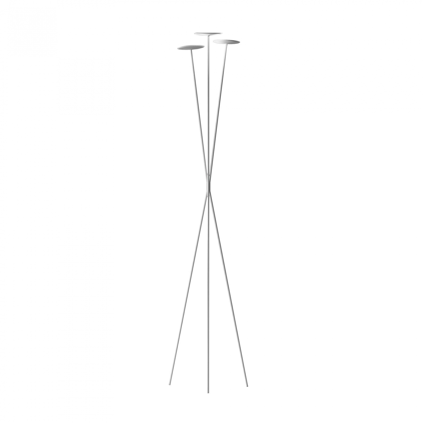 Vibia - Skan 0260 LED Stehleuchte - weiß/lackiert/BxHxT 43x198x37,5cm/2700K/2679lm/CRI>80 von Vibia