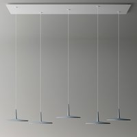 Vibia Skan 0282 LED Pendelleuchte, 5-flg. von Vibia