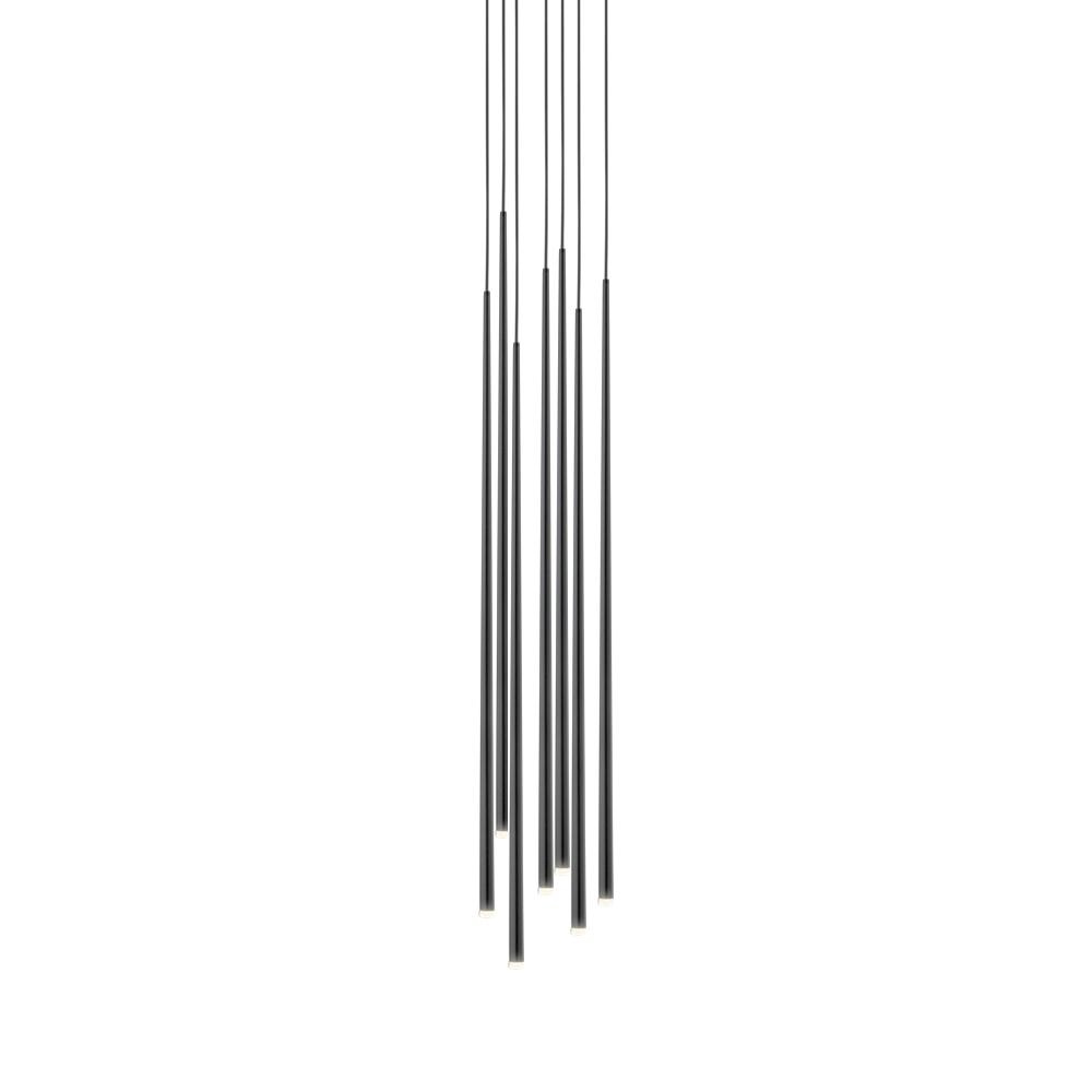 Vibia - Slim 0916 LED Pendelleuchte - schwarz/Kohlefaser/H 100cm / Ø 40cm/2700K/1268,5lm/CRI>80/ dimmbar von Vibia