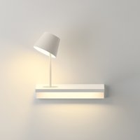Vibia Suite 6045 Wandleuchte, mit Leselicht weiß matt von Vibia