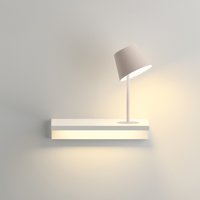 Vibia Suite 6046 Wandleuchte, mit Leselicht weiß matt von Vibia
