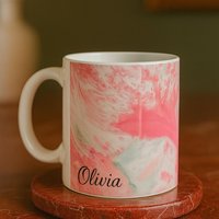Geschenk Personalisierte Kaffeetasse - Mit Namen Tasse Name- Keramik Teetasse von Viblora
