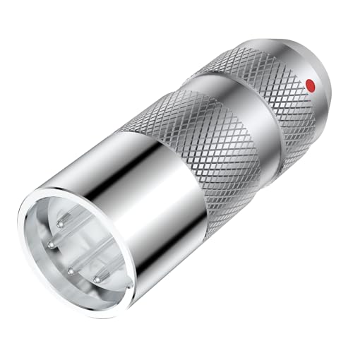 Viborg 1 Stück Reines Kupfer Male XLR Stecker XLR-Anschlüsse Löten XM204R 4-Polig Mikrofonkabelstecker Mikrofon-Audiobuchse von Viborg