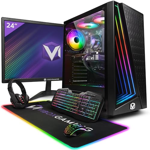 Vibox II-22 Gaming PC Set Komplett • Monitor 23 Zoll • Intel Core i5 10400F 4,3GHz • Nvidia RTX 3050 6GB • 16GB RAM • 1TB NVMe SSD • Windows 11 • WLAN von Vibox