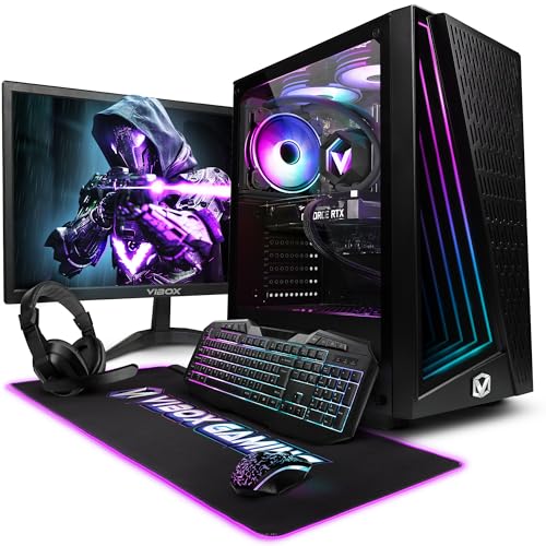 Vibox III-530 Gaming PC Set Komplett • Intel Core i7 12700KF 5,0GHz • Nvidia RTX 4060 8GB • 16GB RAM • 1TB NVMe SSD • Windows 11 • WLAN von Vibox