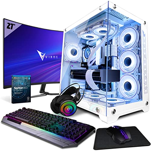Vibox SG III-104 Gaming PC Set Komplett • Monitor 27 Zoll • Intel Core i7 12700KF 5,0GHz • Nvidia RTX 5070 12GB • 32GB RAM • 1TB NVMe M.2 SSD • Windows 11 • WLAN von Vibox
