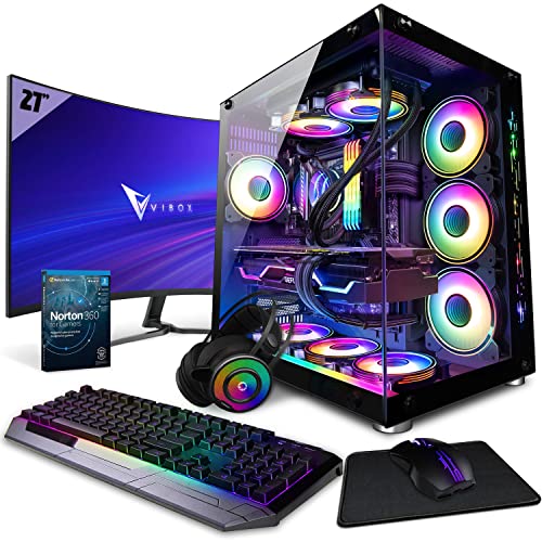Vibox SG-VII-234 Gaming PC Set Komplett • Monitor 27 Zoll • Intel Core i7 12700KF 5,0GHz • Nvidia RTX 5080 16GB • 32GB RAM • 2TB NVMe SSD • Windows 11 • WLAN von Vibox