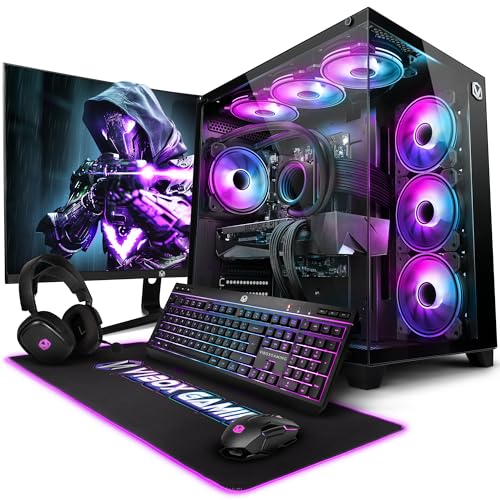 Vibox VIII-122 Gaming PC Set Komplett • Monitor 27 Zoll • Intel Core i9 12900KF 5,2GHz • Nvidia RTX 5080 16GB • 32GB RAM • 2TB NVMe SSD • Windows 11 • WLAN von Vibox