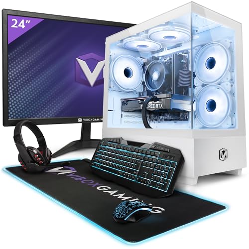 Vibox V-178 Gaming PC Set Komplett • Monitor 23 Zoll • AMD Ryzen 5 5500 4,2GHz • Nvidia RTX 5060 Ti 8GB • 16GB RAM • 1TB NVMe SSD • Windows 11 • WLAN von Vibox