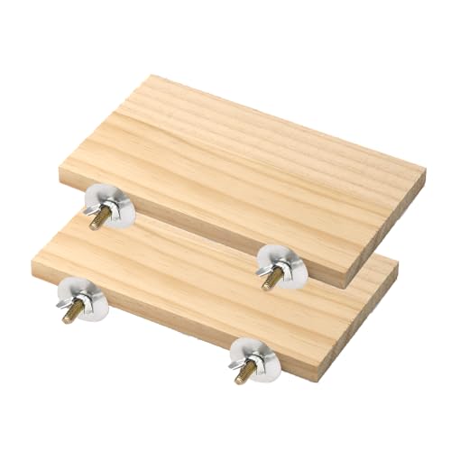 2st Plattform für Haustiere, Vibury Papageien Papagei Plattform Vogel-sitzstangenplattform Aus Holz Vogelkauen Aus Holz Plattform Für Papageienständer Hölzern Zubehör Vogelkäfig 2st Plattform für Haustiere, Vibury Papageien Papagei Plattform Vogel-sitzstangenplattform Aus Holz Vogelkauen Aus Holz Plattform Für Papageienständer Hölzern Zubehör Vogelkäfig von Vibury