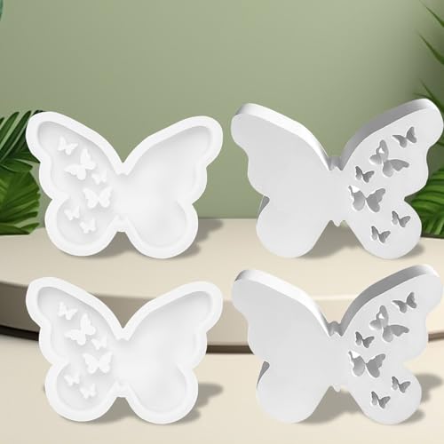 2 Stück Silikonform Schmetterling, Schmetterling Gipsform zum Gießen Schmetterling Form Silikon Giessform Formen Neue Ideen Gießform DIY Kombination von Kerzen Aromasteinen Seife Gips Handwerk von VicBou