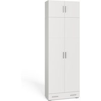 Aktenschrank Ingo, Weiß, 80 x 182.4 cm mit Schrankaufsatz und Schublade, Vicco Aktenschrank Ingo, Weiß, 80 x 182.4 cm mit Schrankaufsatz und Schublade, Vicco von Vicco