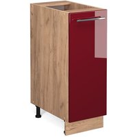 Apothekerschrank Fame-Line, Bordeaux Hochglanz, 30 cm ohne Arbeitsplatte Vicco von Vicco