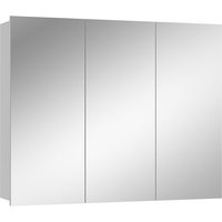 Vicco - Badspiegelschrank Sola, Weiß, 100 x 79.8 cm mit 3 Türen von Vicco