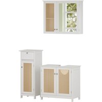 Badmöbel-Set Rosario, Weiß, 3 teilig, Vicco Badmöbel-Set Rosario, Weiß, 3 teilig, Vicco von Vicco