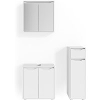 Badmöbel-Set Ruben, Weiß, 3 Teile, Vicco von Vicco