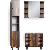 Vicco - Badmöbel-Set Fynn, Eiche rustikal, 3 Teile, mit Hochschrank Vicco - Badmöbel-Set Fynn, Eiche rustikal, 3 Teile, mit Hochschrank von Vicco