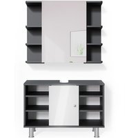 Badmöbel-Set Fynn, Anthrazit, 2 Teile, Unterschrank 80 cm Vicco Badmöbel-Set Fynn, Anthrazit, 2 Teile, Unterschrank 80 cm Vicco von Vicco