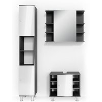 Badmöbel-Set Fynn, Anthrazit, 3 Teile, mit Hochschrank, Vicco Badmöbel-Set Fynn, Anthrazit, 3 Teile, mit Hochschrank, Vicco von Vicco