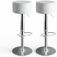 Vicco - Barhocker 2er Set , Weiß, 33 x 92 cm 2 Teilig von Vicco