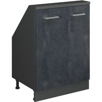 Dachschrägenschrank Rion, Schwarz Beton/Anthrazit, mit 2 Türen, Vicco Dachschrägenschrank Rion, Schwarz Beton/Anthrazit, mit 2 Türen, Vicco von Vicco