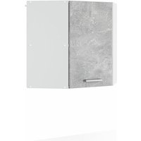 Eckhängeschrank R-Line 57 cm Weiß/Beton modern Vicco von Vicco