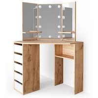 Eckschminktisch Arielle, Goldkraft Eiche, 110 cm mit led Beleuchtung Vicco Eckschminktisch Arielle, Goldkraft Eiche, 110 cm mit led Beleuchtung Vicco von Vicco