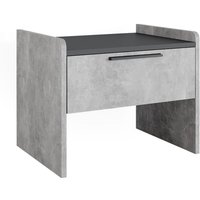 Esszimmerbank Roman, Beton/Anthrazit, 53.5 x 41.1 cm mit 1 Schublade, Vicco von Vicco