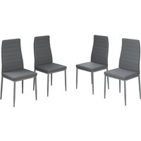 Esszimmerstuhl Grand, Grau, 42.5 x 48 cm 4er Set Vicco von Vicco