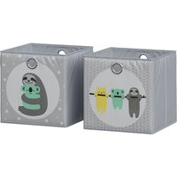 Faltbox , Grau, 30 x 30 cm (Motiv Faultiere) Vicco Faltbox , Grau, 30 x 30 cm (Motiv Faultiere) Vicco von Vicco