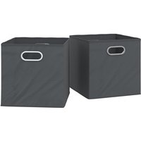 Vicco - Faltbox 30x30cm Anthrazit 2er Set von Vicco