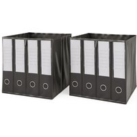 Vicco - Faltbox 30x30 , Schwarz, 30 x 30 cm 2er Set von Vicco